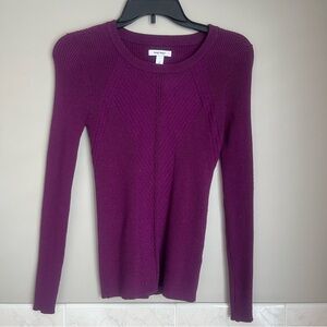 Nine West Rich Plum Crew Neck Sweater